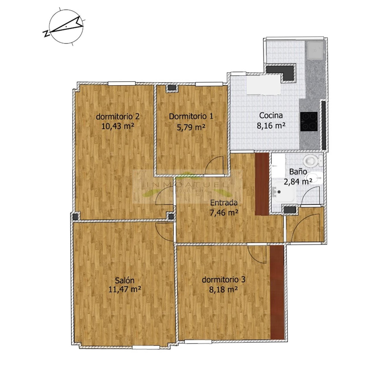 Foto 32 Piso completamente exterior de 64m2, zona S.Familia a 150 metros de Av.Arteixo.