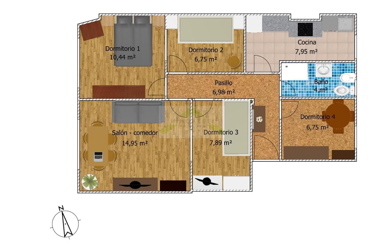 Foto 31 Piso exterior de 66m2 útiles, zona Mallos - Avenida Arteixo.